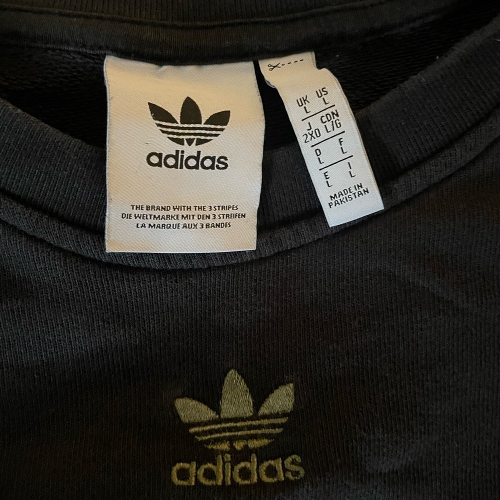 Adidas Men's Camouflage Sleeve Sweater - Black and Green - Picture 2 of 3
